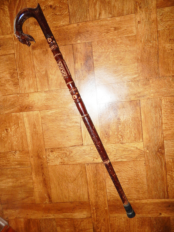 Ціпок. 1977. Клен, різьблення